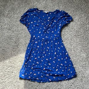 Blue Floral American Eagle Dress